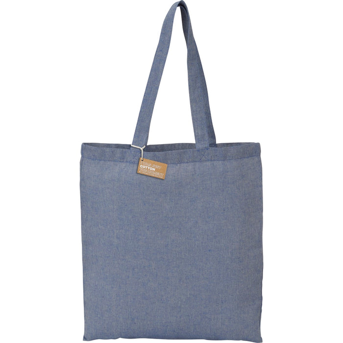 Front and Blank view of the Recycled 5oz Cotton Twill Tote