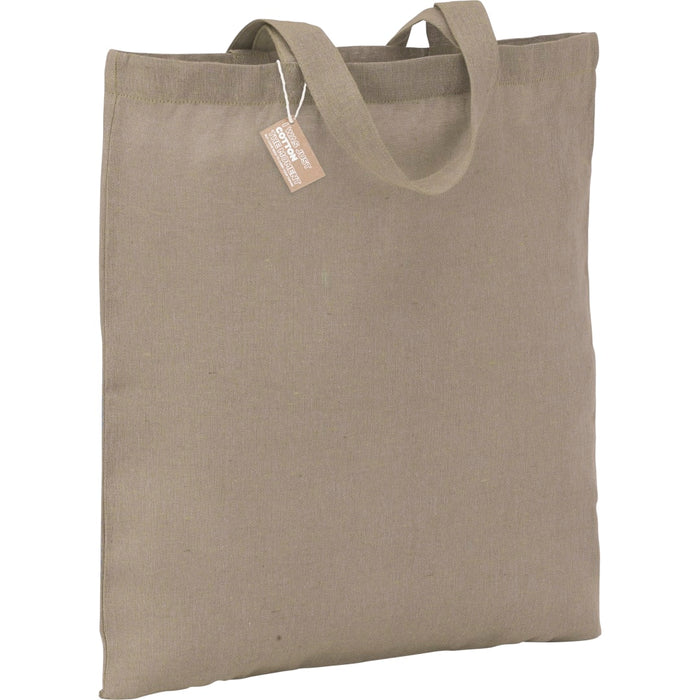 Angle-Right and Blank view of the Recycled 5oz Cotton Twill Tote