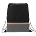 Front and Blank view of the Rainbow RPET Drawstring Bag