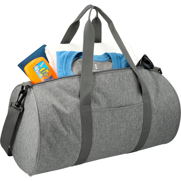 Angle-Right and Blank view of the Tahoe 18" Graphite Barrel Duffel