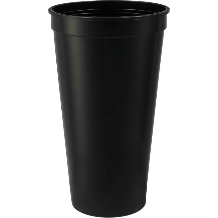 Front and Blank view of the Solid 24oz Stadium Cup