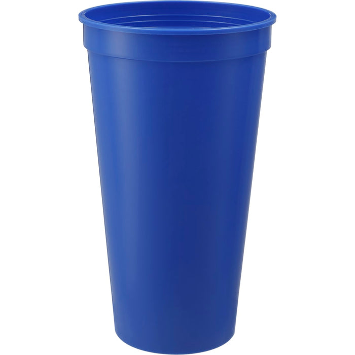 Front and Blank view of the Solid 24oz Stadium Cup