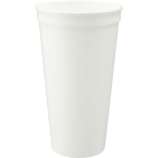 Front and Blank view of the Solid 24oz Stadium Cup