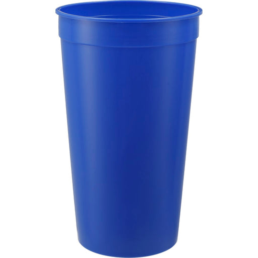 Front and Blank view of the Solid 32oz Stadium Cup