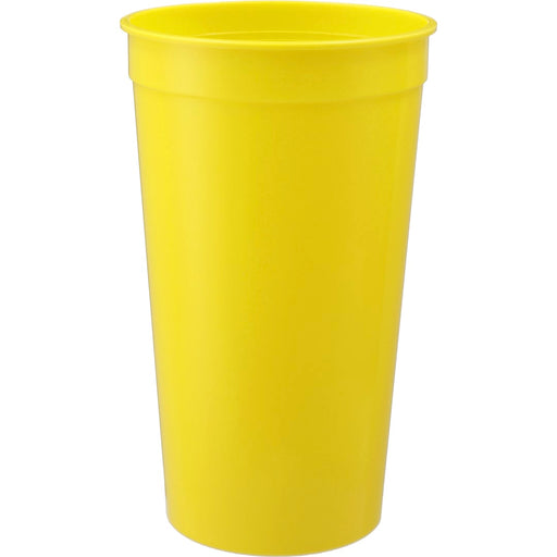 Front and Blank view of the Solid 32oz Stadium Cup