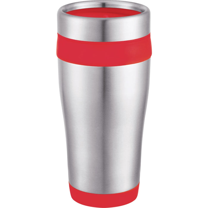 Front and Blank view of the Carmel 16oz Travel Tumbler