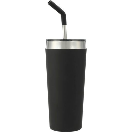 Front and Blank view of the Faye 20oz Vacuum Tumbler w/ SS Straw