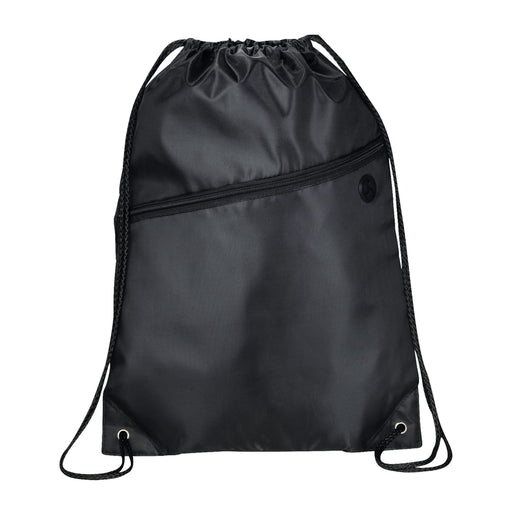 Front and Blank view of the Robin Drawstring Bag