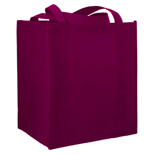 Angle-Right and Blank view of the Little Juno Non-Woven Grocery Tote
