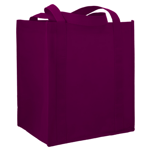Angle-Right and Blank view of the Little Juno Non-Woven Grocery Tote