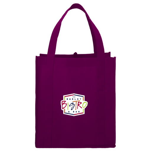 Front and Part Default Image view of the Little Juno Non-Woven Grocery Tote