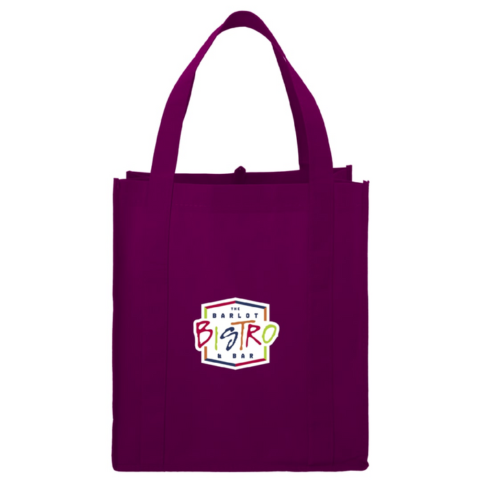 Front and Part Default Image view of the Little Juno Non-Woven Grocery Tote