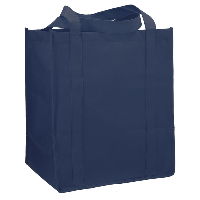 Angle-Right and Blank view of the Little Juno Non-Woven Grocery Tote