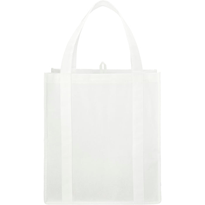 Front and Blank view of the Hercules Non-Woven Grocery Tote