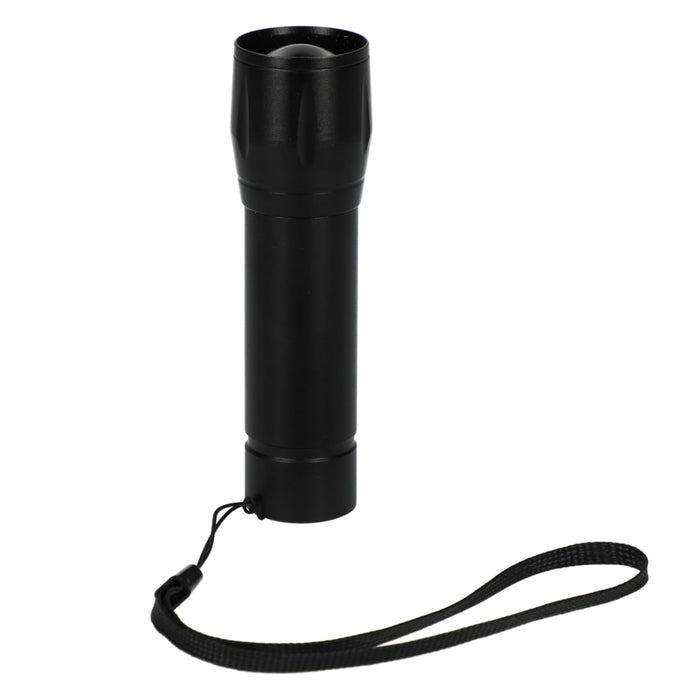 Front and Blank view of the Mini Eco Rechargeable 50 Lumen Flashlight