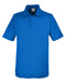 Front and Blank view of the Men's Fusion ChromaSoft™ Pique Polo