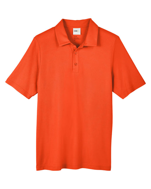 Front and Blank view of the Men's Fusion ChromaSoft™ Pique Polo