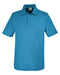 Front and Blank view of the Men's Fusion ChromaSoft™ Pique Polo