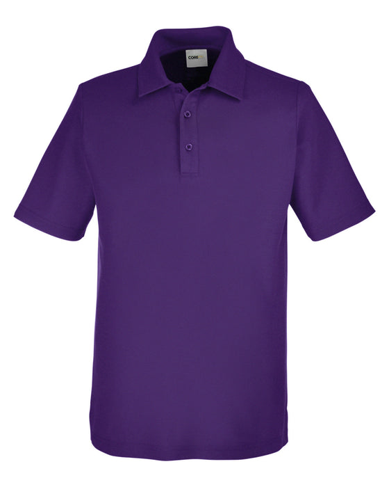 Front and Blank view of the Men's Fusion ChromaSoft™ Pique Polo