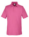 Front and Blank view of the Men's Fusion ChromaSoft™ Pique Polo