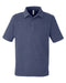 Front and Blank view of the Men's Fusion ChromaSoft™ Pique Polo