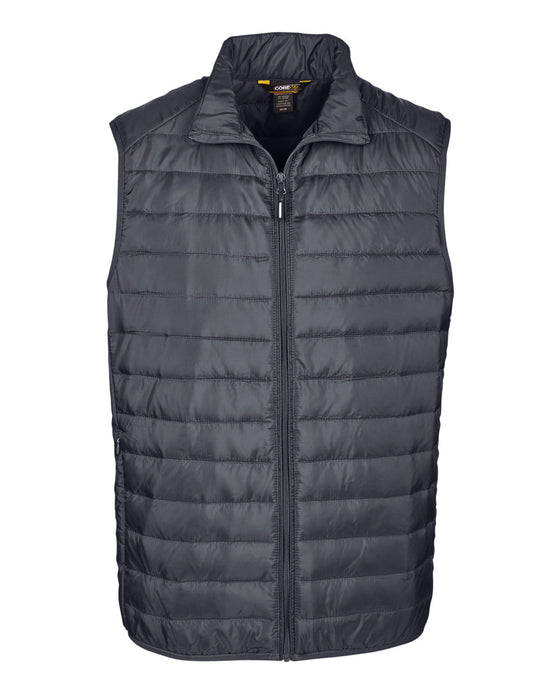 Front and Blank view of the Men's Prevail Packable Puffer Vest