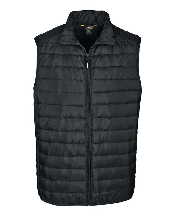 Front and Blank view of the Men's Prevail Packable Puffer Vest