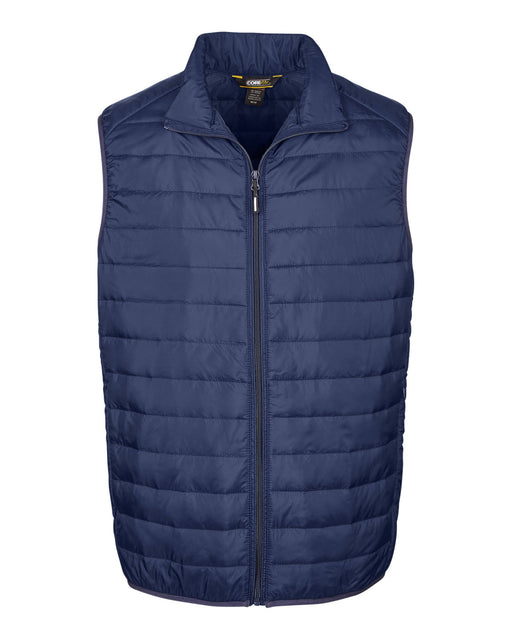 Front and Blank view of the Men's Prevail Packable Puffer Vest