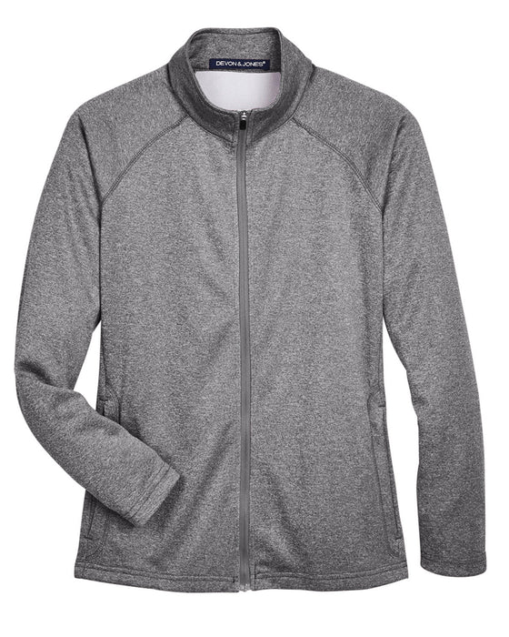 Front and Blank view of the Ladies' Stretch Tech-Shell® Compass Full-Zip