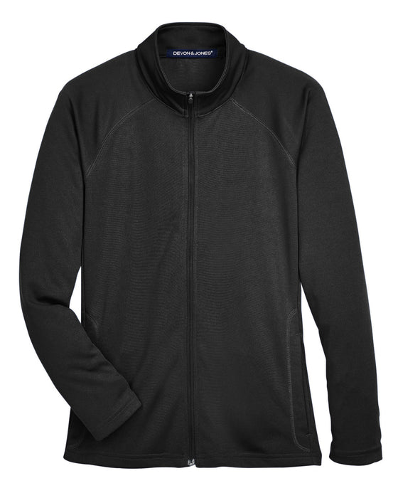 Front and Blank view of the Ladies' Stretch Tech-Shell® Compass Full-Zip