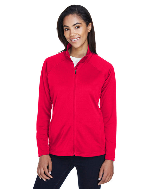 Front and Primary view of the Ladies' Stretch Tech-Shell® Compass Full-Zip