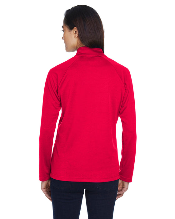 Rear view of the Ladies' Stretch Tech-Shell® Compass Full-Zip