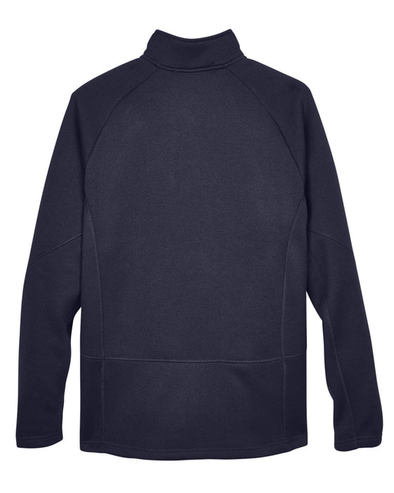 Rear and Blank view of the Adult Bristol Sweater Fleece Quarter-Zip