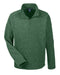 Front and Blank view of the Adult Bristol Sweater Fleece Quarter-Zip