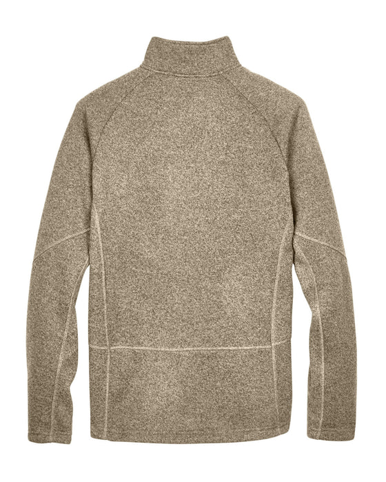 Rear and Blank view of the Adult Bristol Sweater Fleece Quarter-Zip