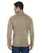 Rear view of the Adult Bristol Sweater Fleece Quarter-Zip