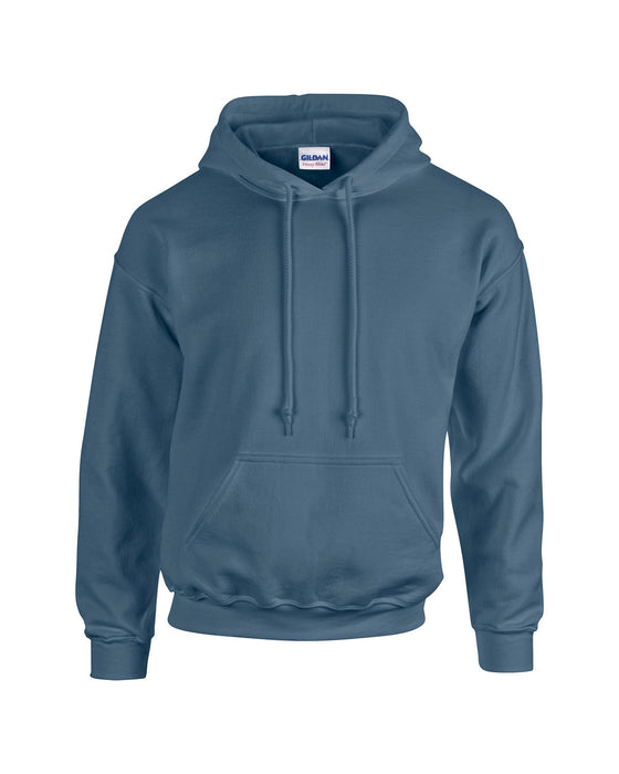 Front and Blank view of the Adult Heavy Blend™ 8 oz., 50/50 Hooded Sweatshirt