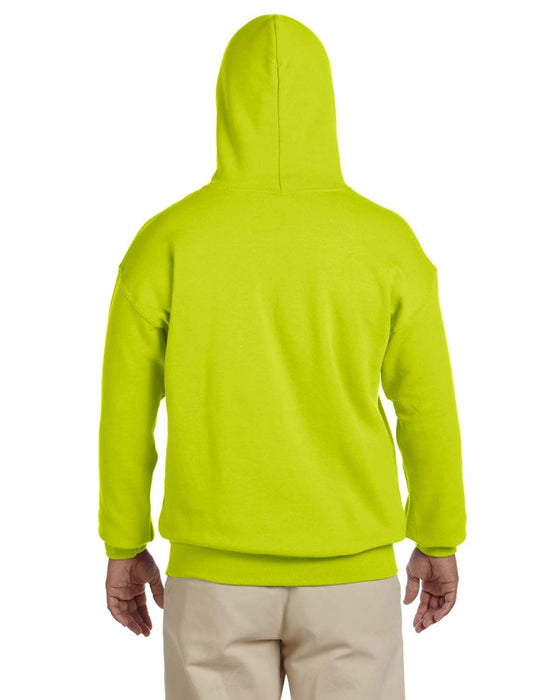 Rear view of the Adult Heavy Blend™ 8 oz., 50/50 Hooded Sweatshirt