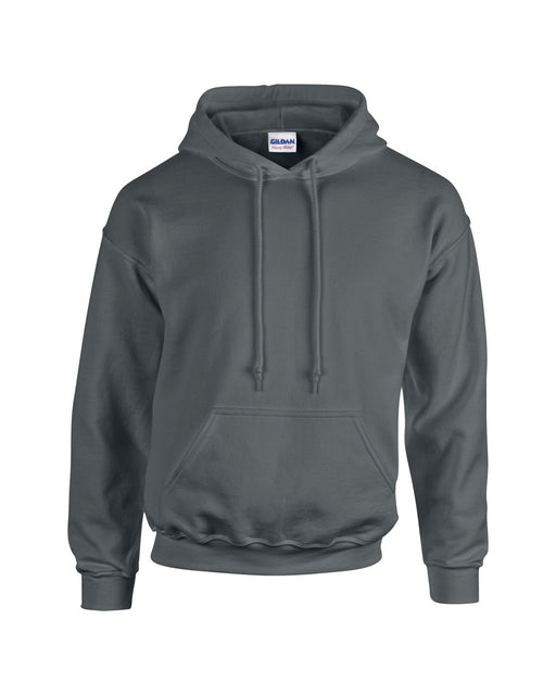 Front and Blank view of the Adult Heavy Blend™ 8 oz., 50/50 Hooded Sweatshirt