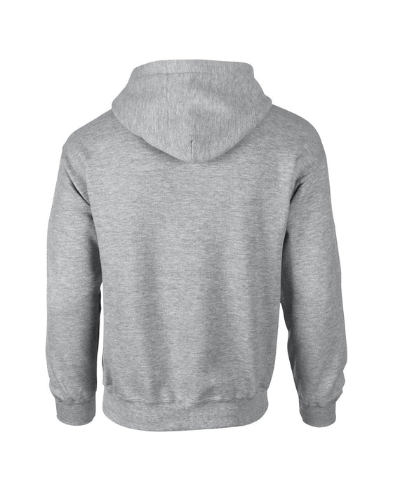 Rear and Blank view of the Adult Heavy Blend™ 8 oz., 50/50 Hooded Sweatshirt