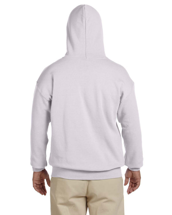 Rear view of the Adult Heavy Blend™ 8 oz., 50/50 Hooded Sweatshirt