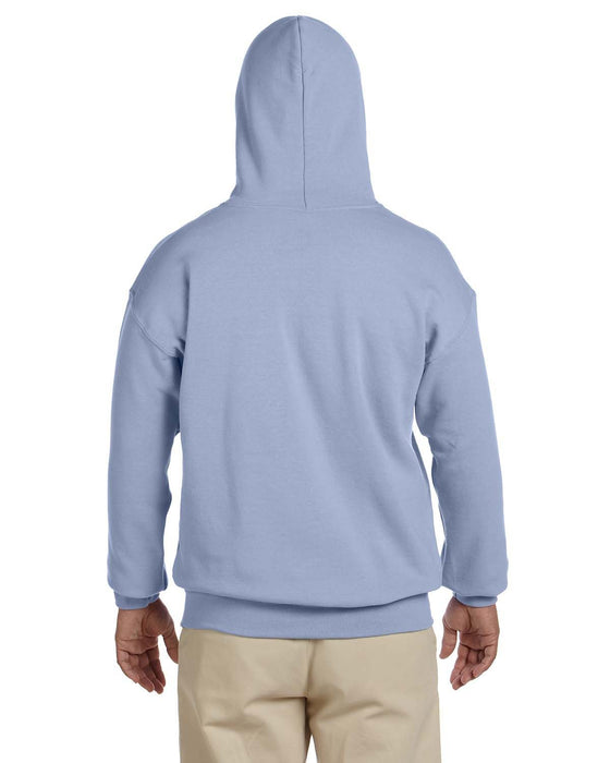 Rear view of the Adult Heavy Blend™ 8 oz., 50/50 Hooded Sweatshirt