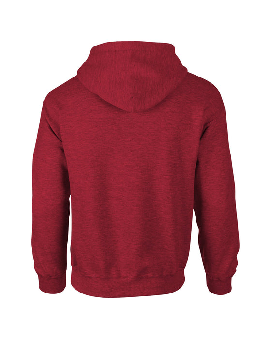 Rear and Blank view of the Adult Heavy Blend™ 8 oz., 50/50 Hooded Sweatshirt