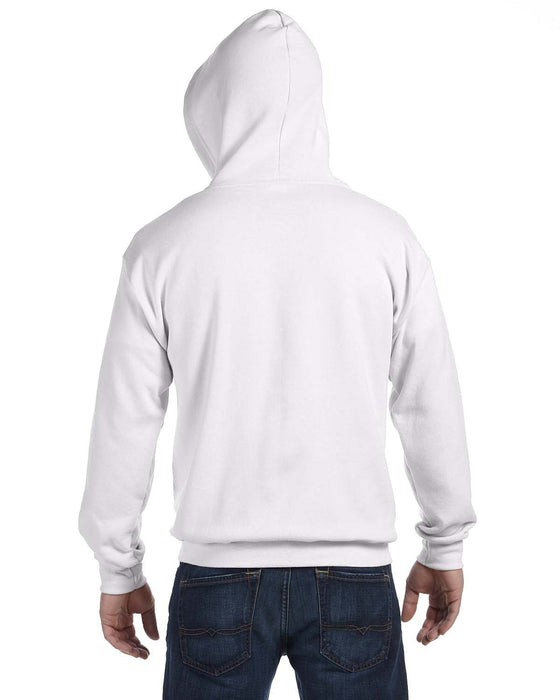 Rear view of the Gildan Adult Heavy Blend™ 8 oz., 50/50 Full-Zip Hooded Sweatshirt