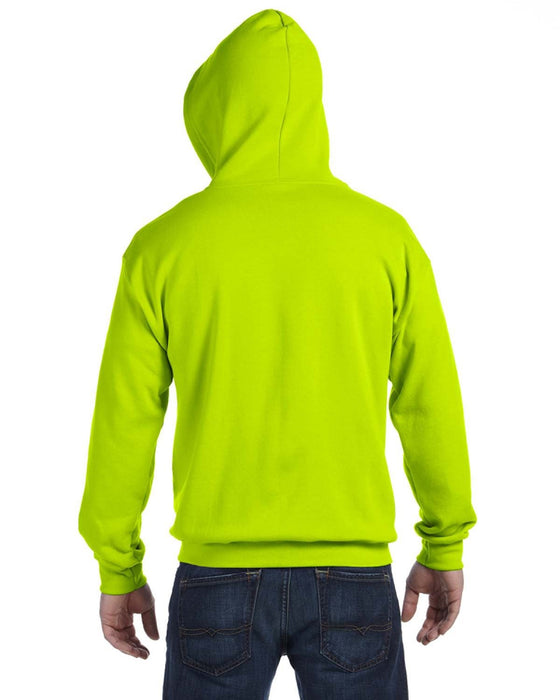 Rear view of the Gildan Adult Heavy Blend™ 8 oz., 50/50 Full-Zip Hooded Sweatshirt