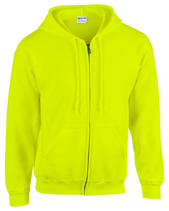 Front and Blank view of the Gildan Adult Heavy Blend™ 8 oz., 50/50 Full-Zip Hooded Sweatshirt