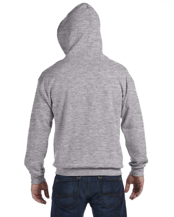 Rear view of the Gildan Adult Heavy Blend™ 8 oz., 50/50 Full-Zip Hooded Sweatshirt