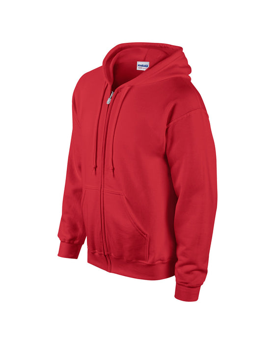 Right and Blank view of the Gildan Adult Heavy Blend™ 8 oz., 50/50 Full-Zip Hooded Sweatshirt