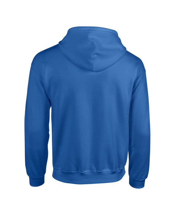 Rear and Blank view of the Gildan Adult Heavy Blend™ 8 oz., 50/50 Full-Zip Hooded Sweatshirt