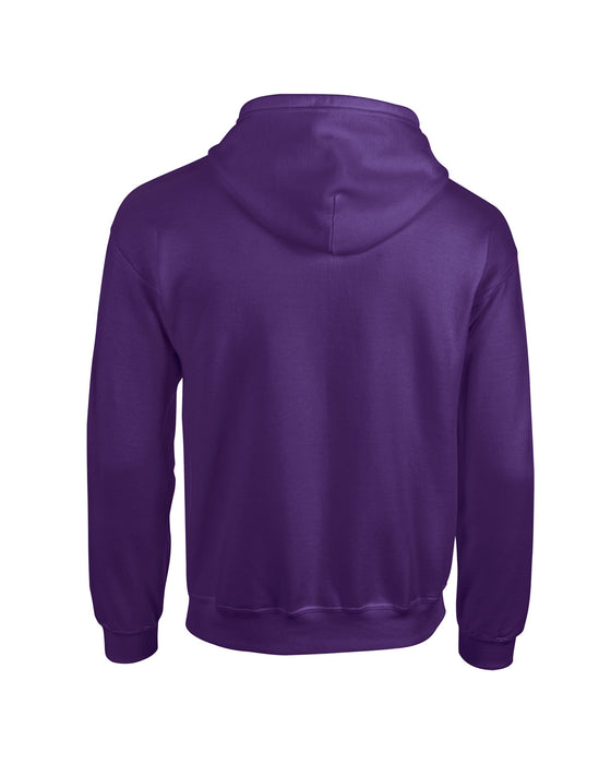 Rear and Blank view of the Gildan Adult Heavy Blend™ 8 oz., 50/50 Full-Zip Hooded Sweatshirt